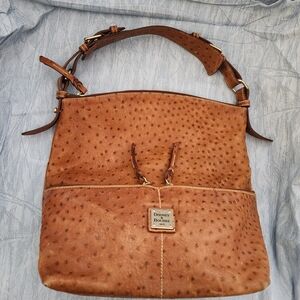 Dooney & Bourke Brown Ostrich Leather Women's Bag